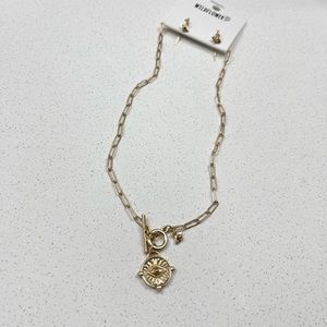 Necklace plus earrings